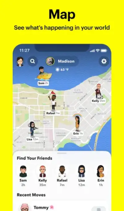 Snapchat mod apk map